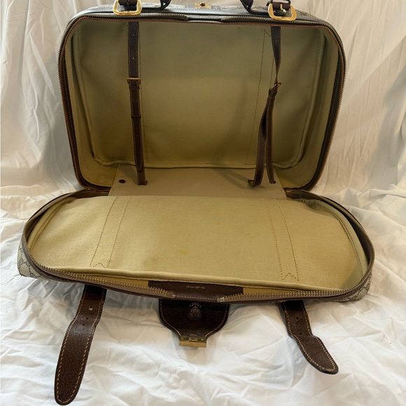Vintage Gucci GG Monogram Suitcase 99-010-0523 – Lock & Keys Included - Picture 7 of 11